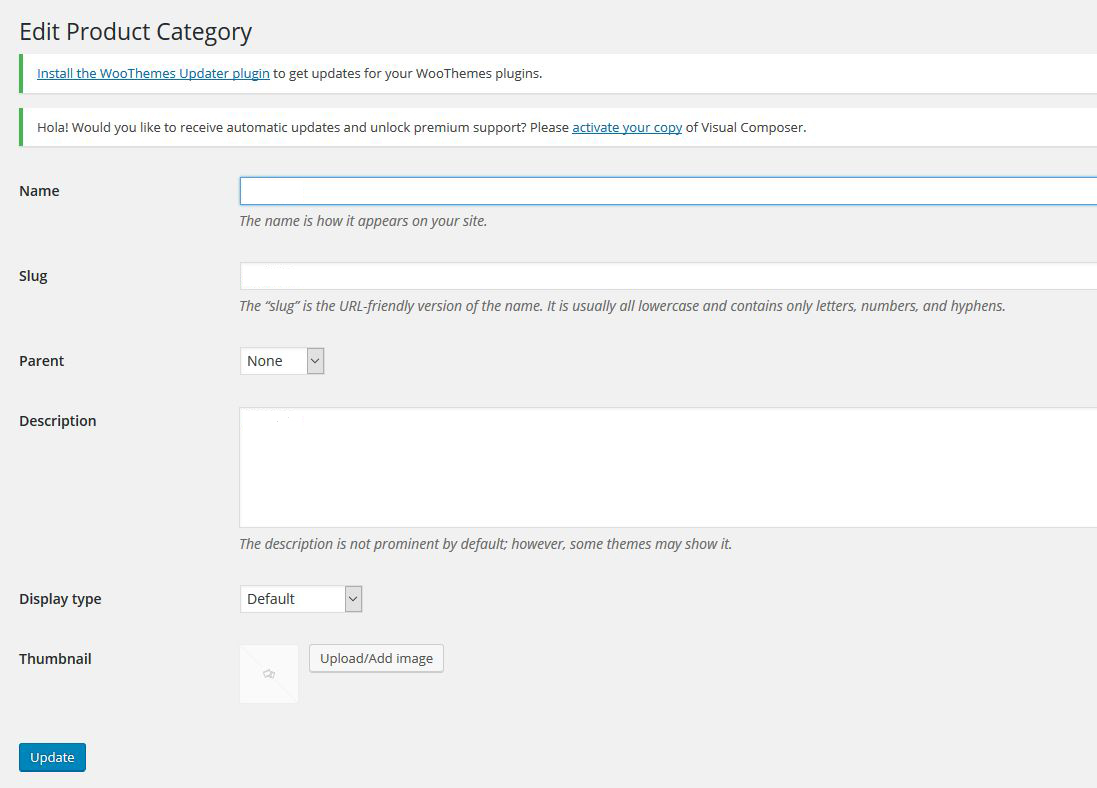 woocommerce add category 5