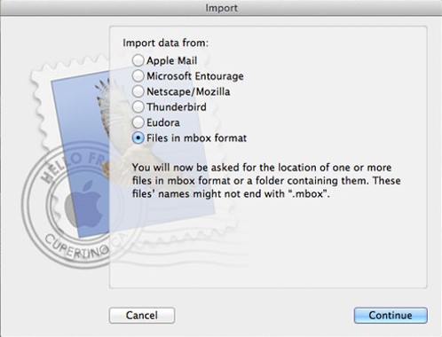 mac mail import mail 2