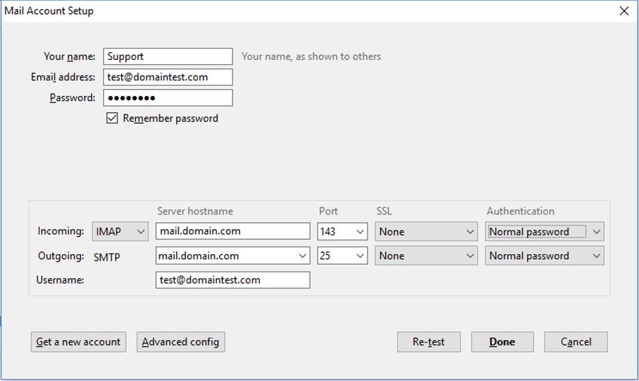 thunderbird mail setup 6