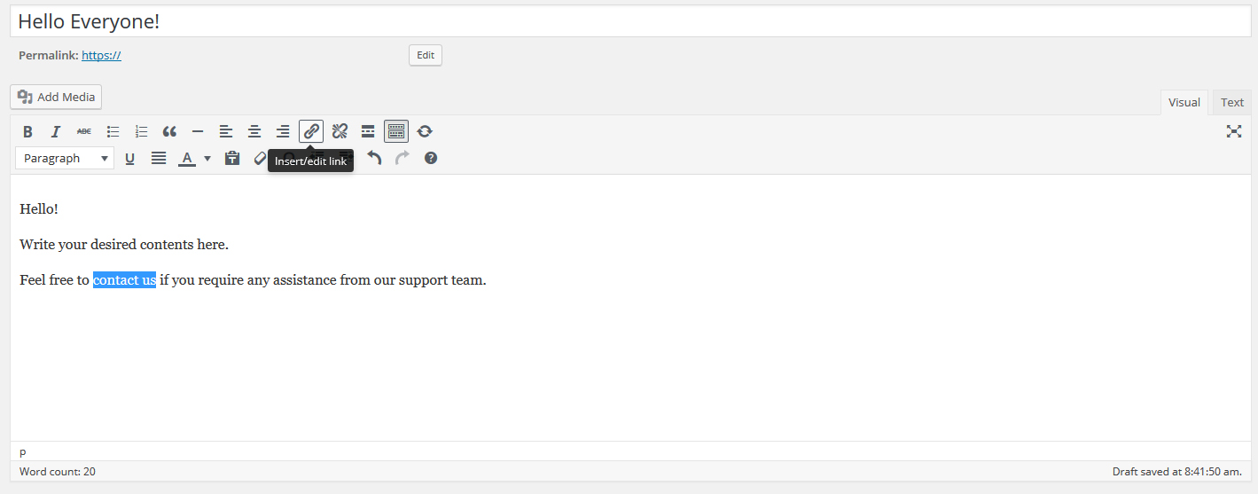 wordpress link 1 edited