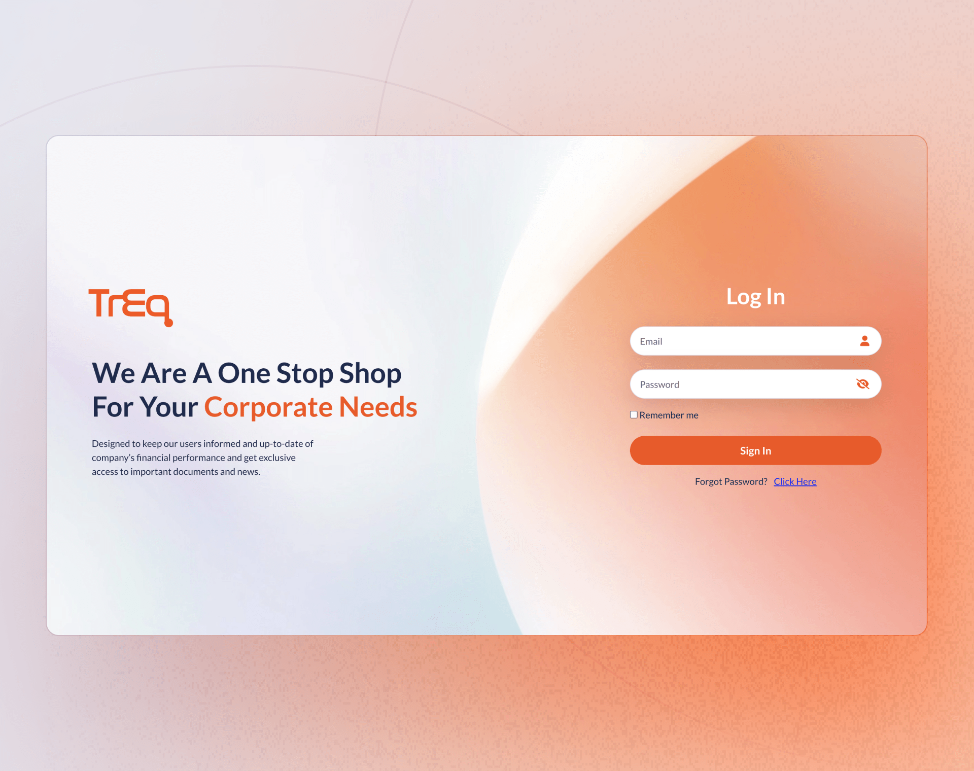 Treq, One Stop Shop for Company Needs project by QUAPE