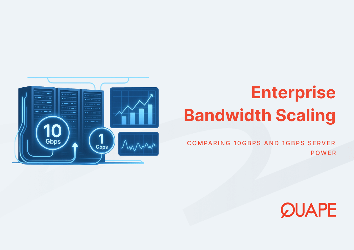 How 10Gbps and 1Gbps Dedicated Servers Enable Enterprise Bandwidth Scaling