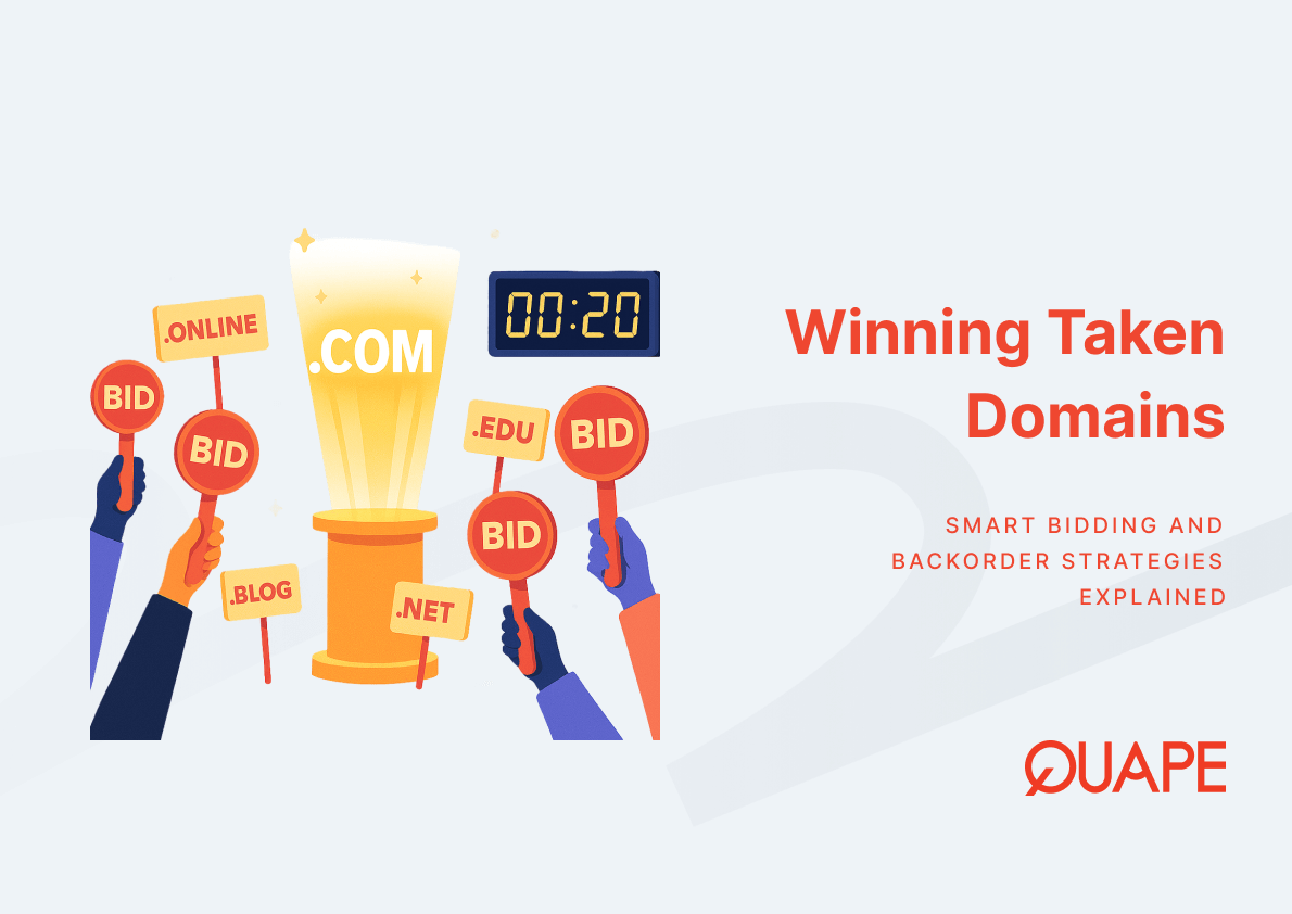 Domain Auctions & Backordering: Getting a Name That’s Taken