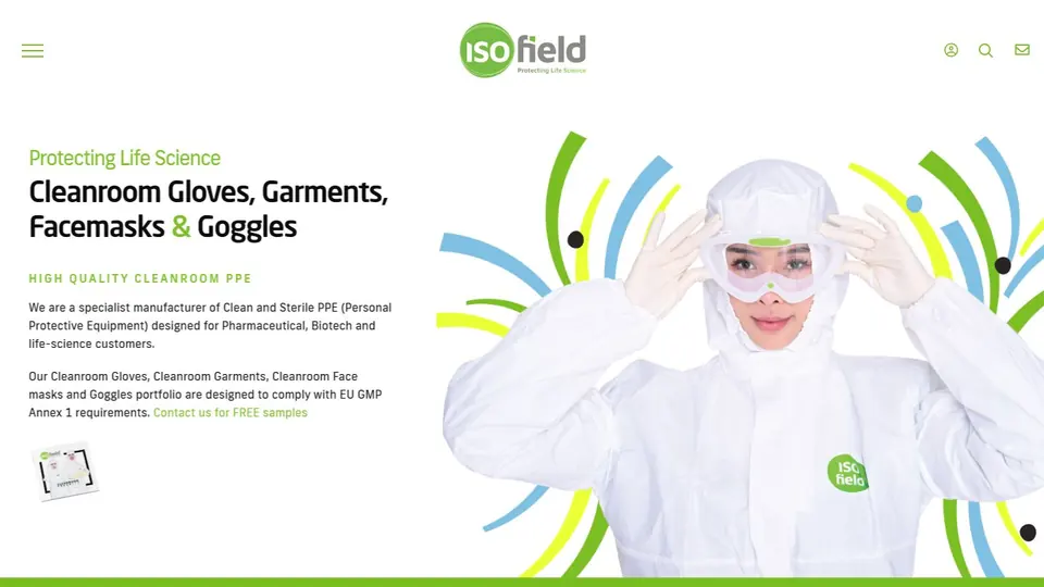Current isofield website preview