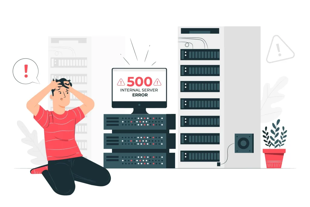 Server Downtime: What It Is, Why It Matters, and How to Minimize It 3 a man confused because the server downtime