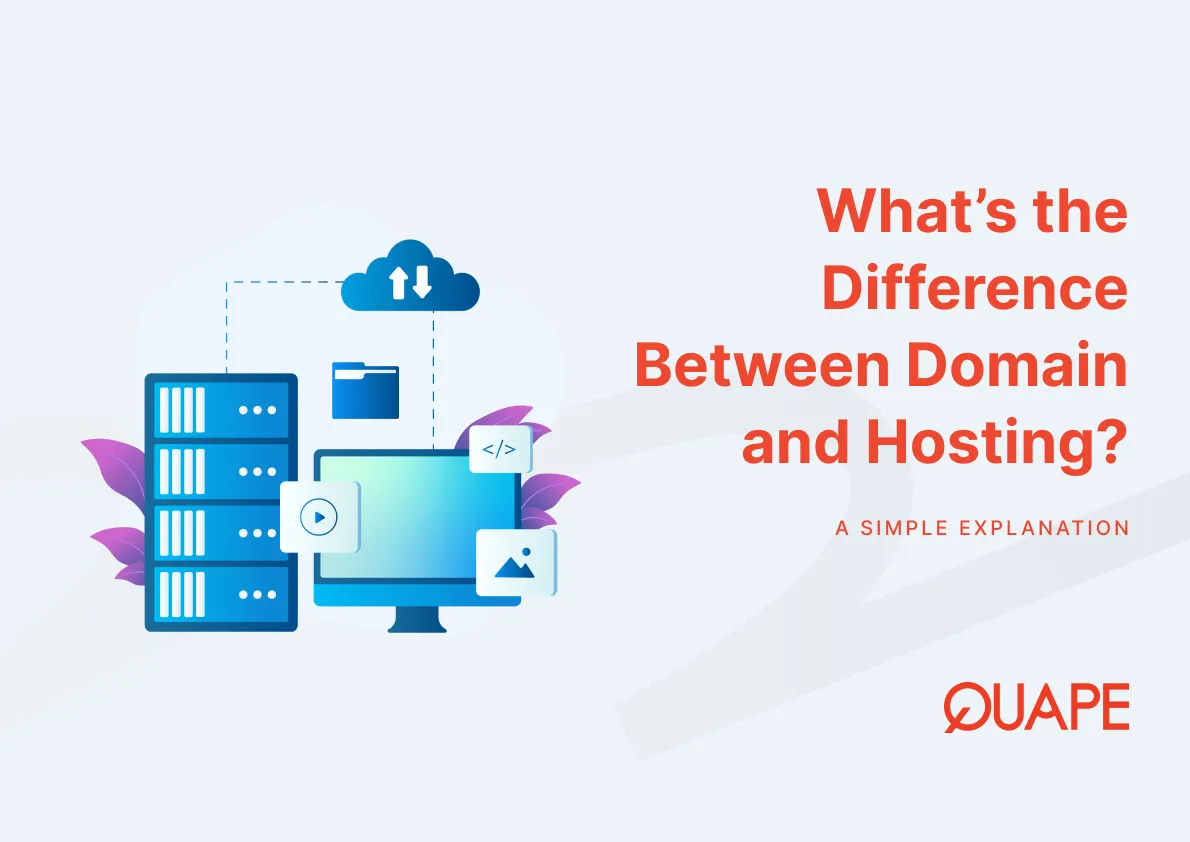 difference between domain and hosting