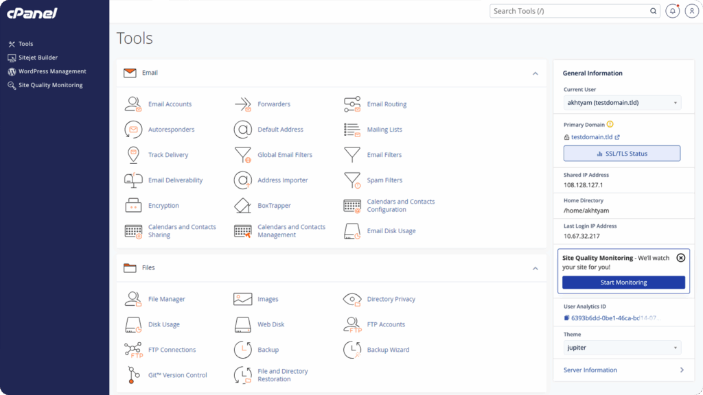 cPanel Tools for Web Developers