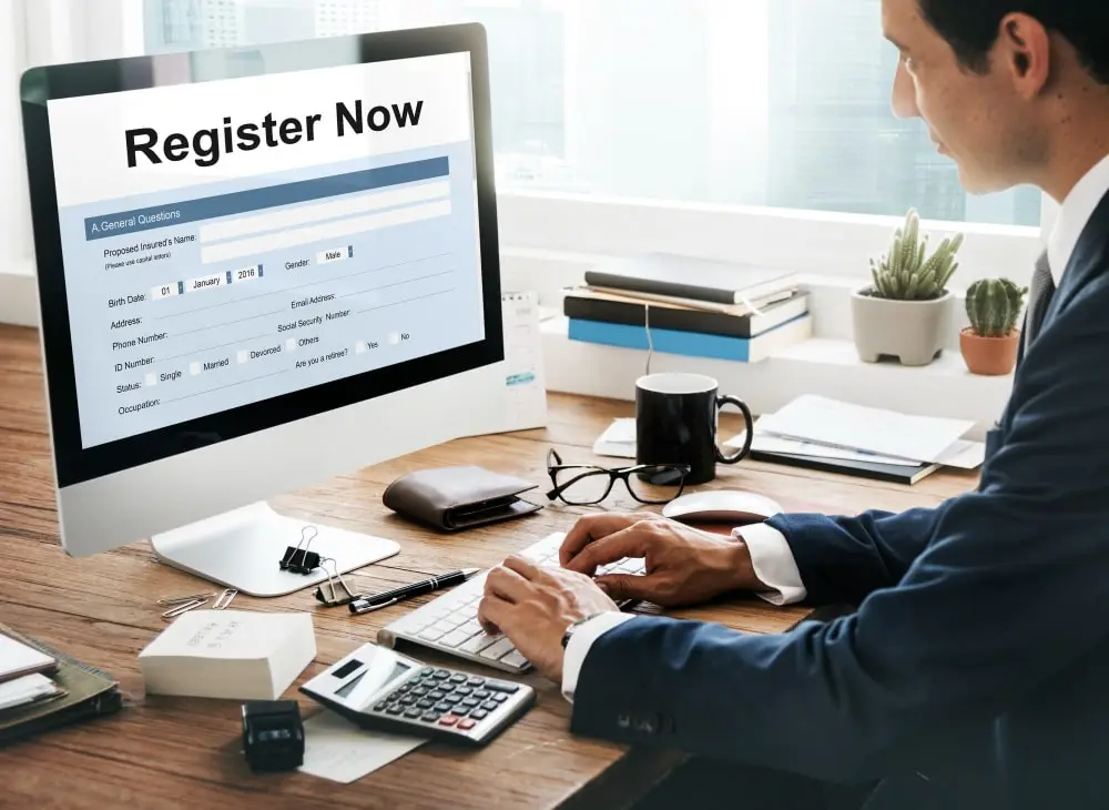 a person try to register a domain name without hosting