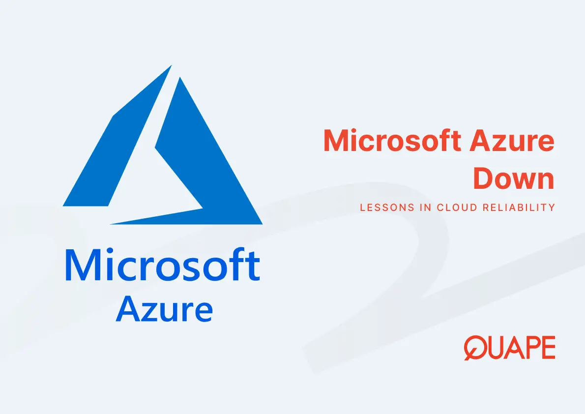 Microsoft Azure cloud outage October 2025 showing error screens and system downtime affecting global businesses
