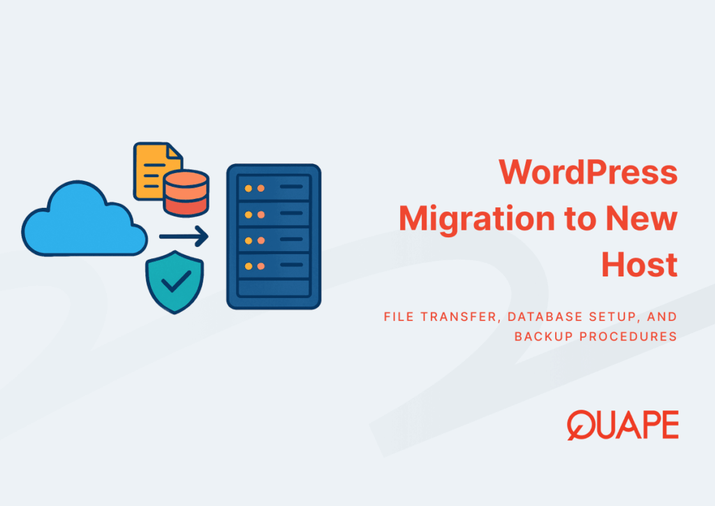 WordPress migration to a new host: files, database and backups