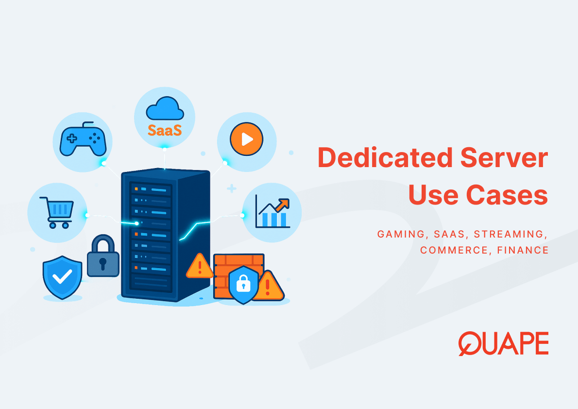 专用服务器最佳应用场景：游戏、SaaS、流媒体、电子商务、金融