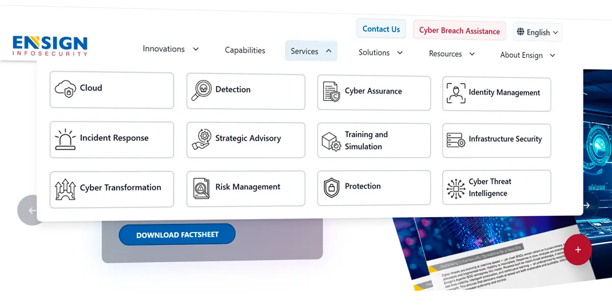 ensigninfosecurity website
